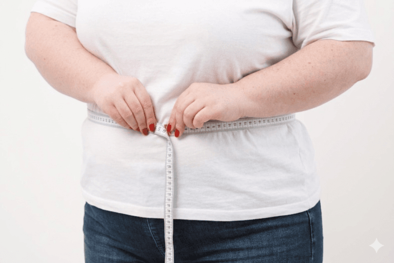 A friendly bariatric coordinator in sterile gloves reviewing a patient’s 14-day zero-surprise travel itinerary for all-inclusive gastric sleeve surgery in Turkey, including VIP transfers and 5-star hotel recovery.